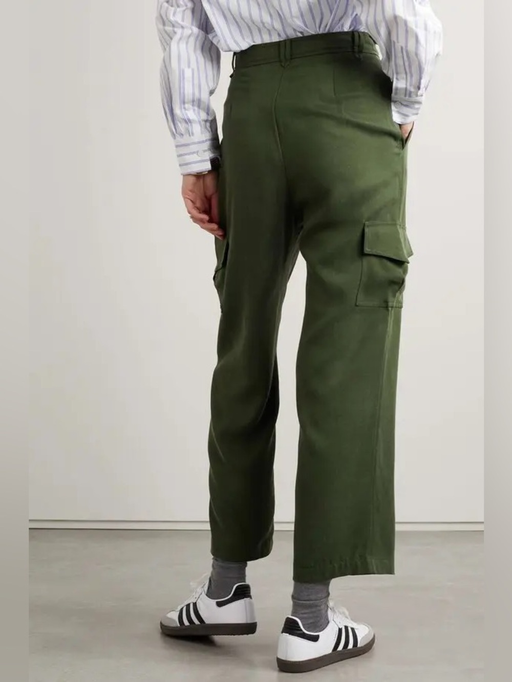 Reformation Jackson Straight-Leg Cargo Pant In Fern Size 8 - Picture 9 of 15